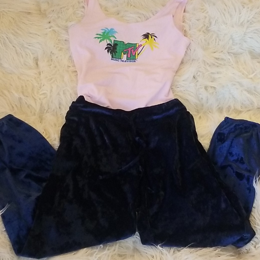 Blue Velvet Pant